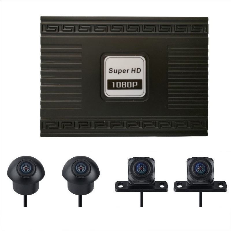 AHD 1080P HD Night Vision 360° 2D/3D Panoramic Parking System - 4 Camera Car DVR With Loop Recording & G-Sensor For Vehicles/Trucks/RVs_voghion.com