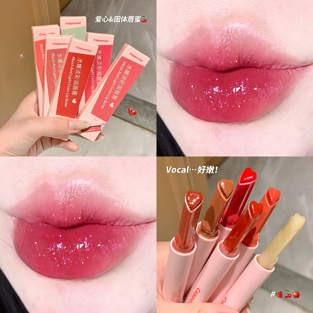 Solid Lip Gloss (Cappuvini) A61, 2 g — Water-Tender Glossy Lip Balm, Mirror Shine