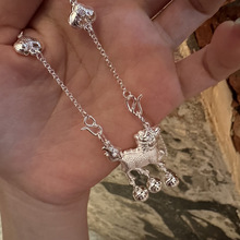 宝宝足银长命锁999纯银银锁麒麟如意锁宝宝项链婴儿吊坠生日