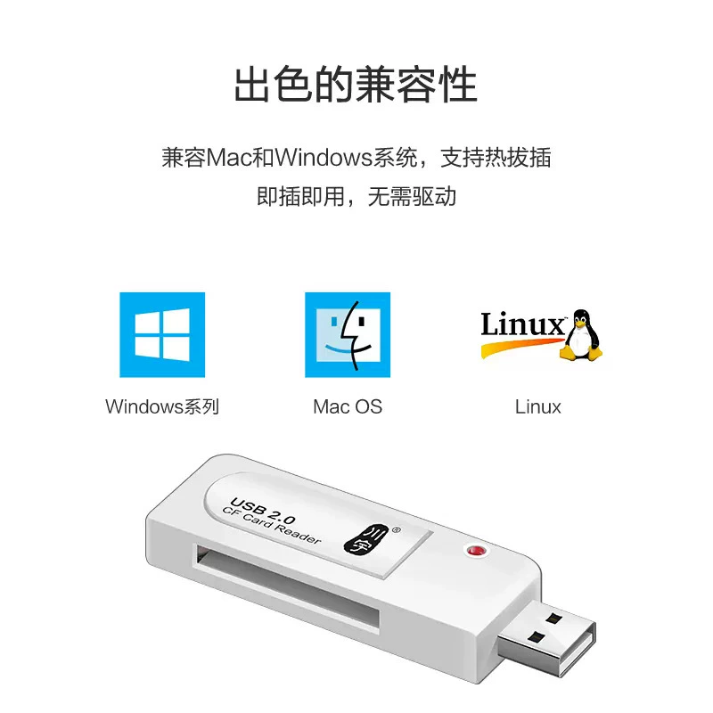 Куания C301 специальная CF карта считыватель USB3.0 подходит для зеркальных камер станочные ЧПУ память с индикатором