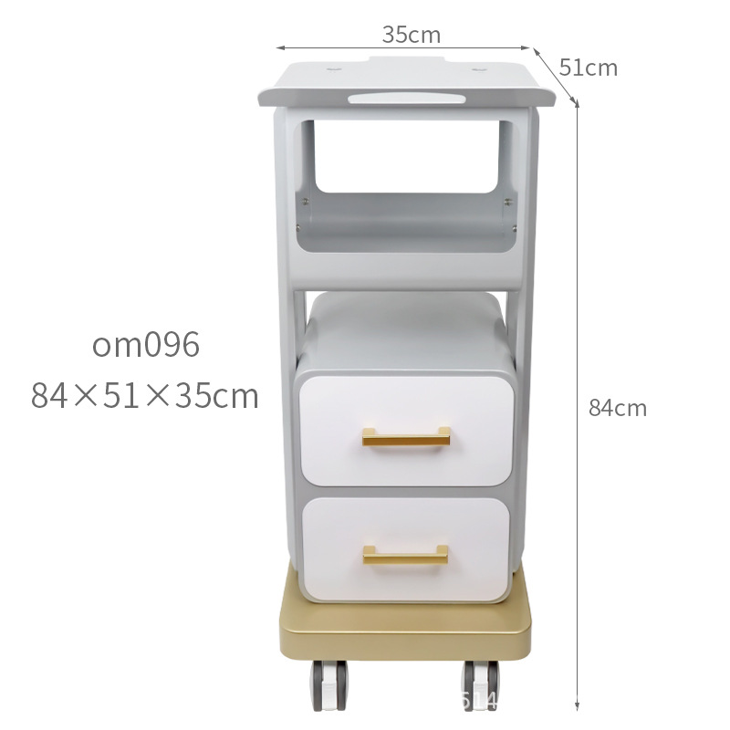 Comercio exterior Carro de belleza salón de belleza instrumento de belleza carro pequeña burbuja picosegundo ceja lavadora estante de almacenamiento móvil