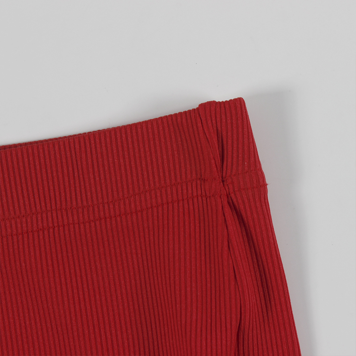 Summer Stretch Contrast Color Halterneck Vest Top Tight Mid Length Blouse Pants Women