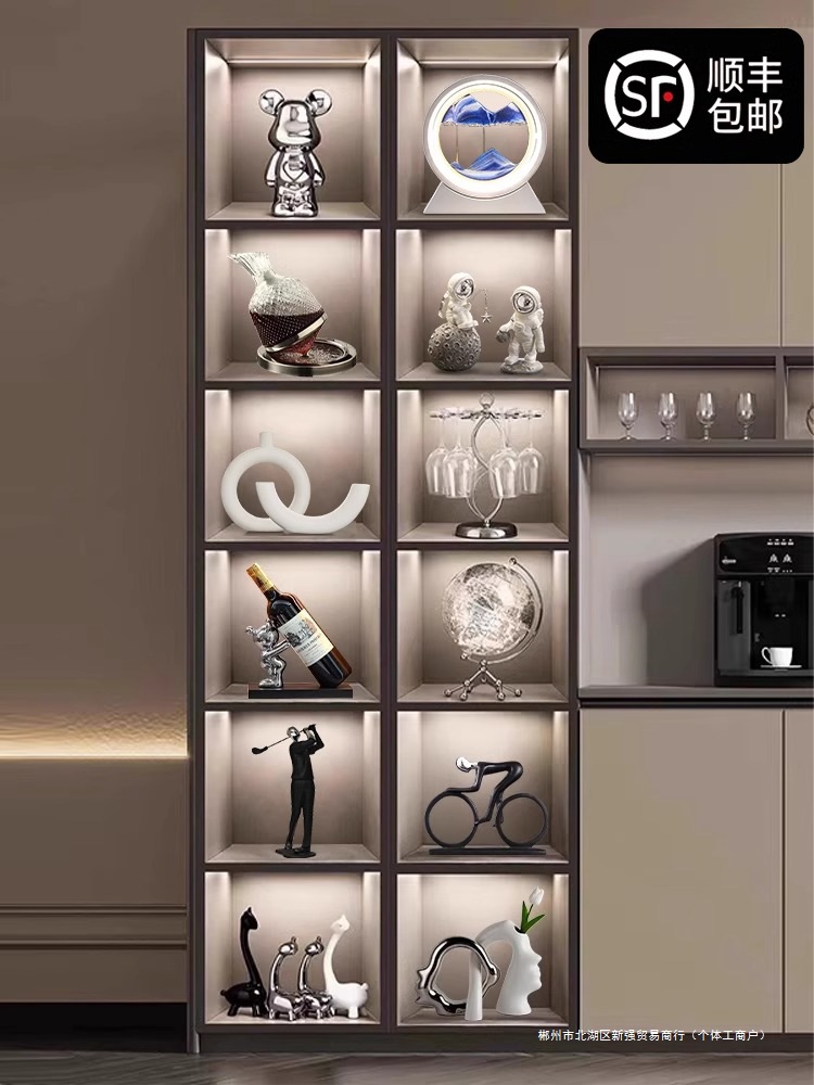 2025 New Wine Cabinet Decorations, Accessible Luxury, High-End Living Room Tv Cabinets, High-End Niche Home Crafts