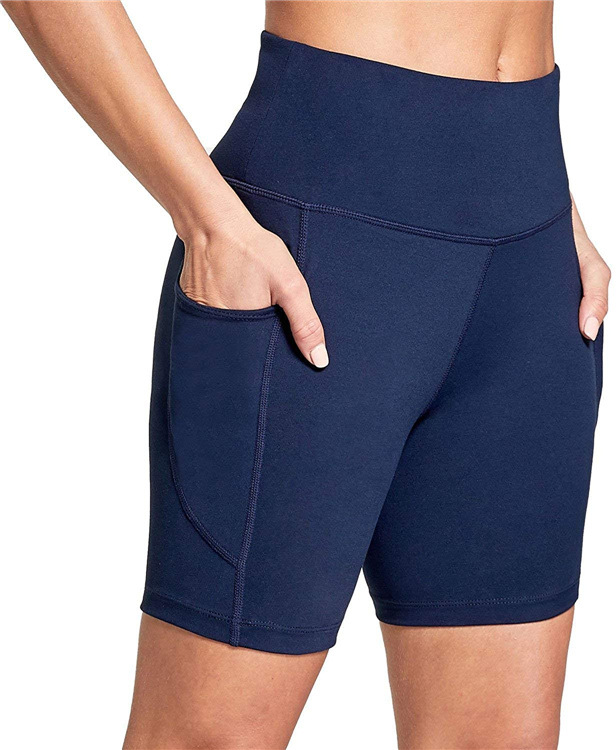 Damenbekleidung neue mehrfarbige, hoch taillierte, hochelastische Fitness-Lauf-Yoga-Sport-Shorts XY648_voghion.com