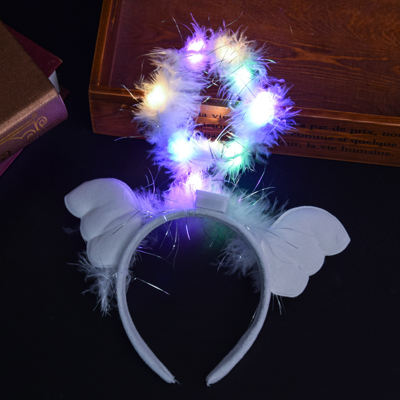 Solo comprar Ángel diadema luces de color blanco