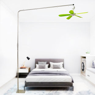 Zhonglian Bed Fan Floor Stand Dormitory Bedroom Ceiling Fan Bedside Bed Fixed Shelf Thickened Support Rod