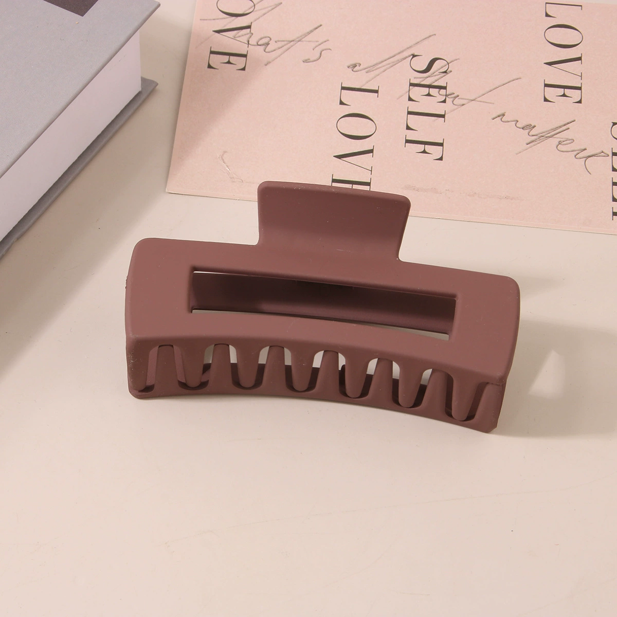 (Cross-border trading), rectangular matte crab pin, big shark, hairgrip, Amazon, simple and elegant design