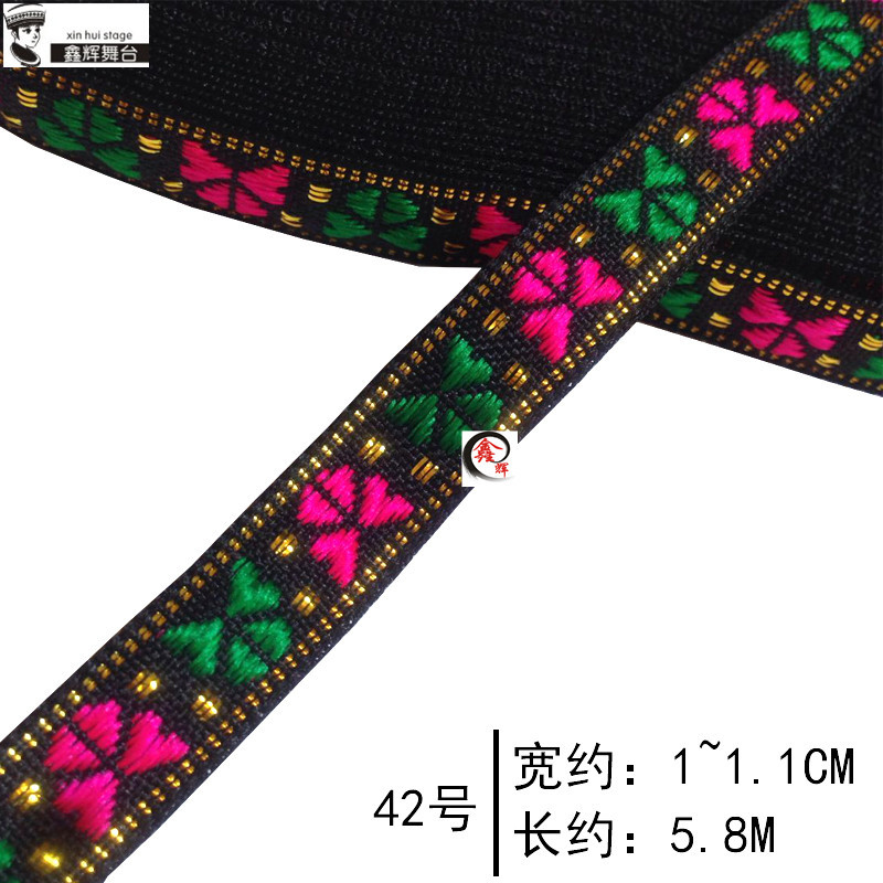 Cinta de Encaje Étnico de 1 cm de Malla Hexagonal y Polietileno para Artesanías