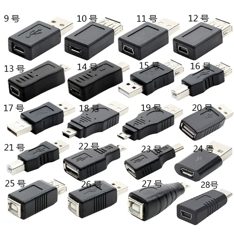 USB-адаптер мини-USB/микро-USB (мама) на USB (папа), конвертер для Android, порт для передачи данных