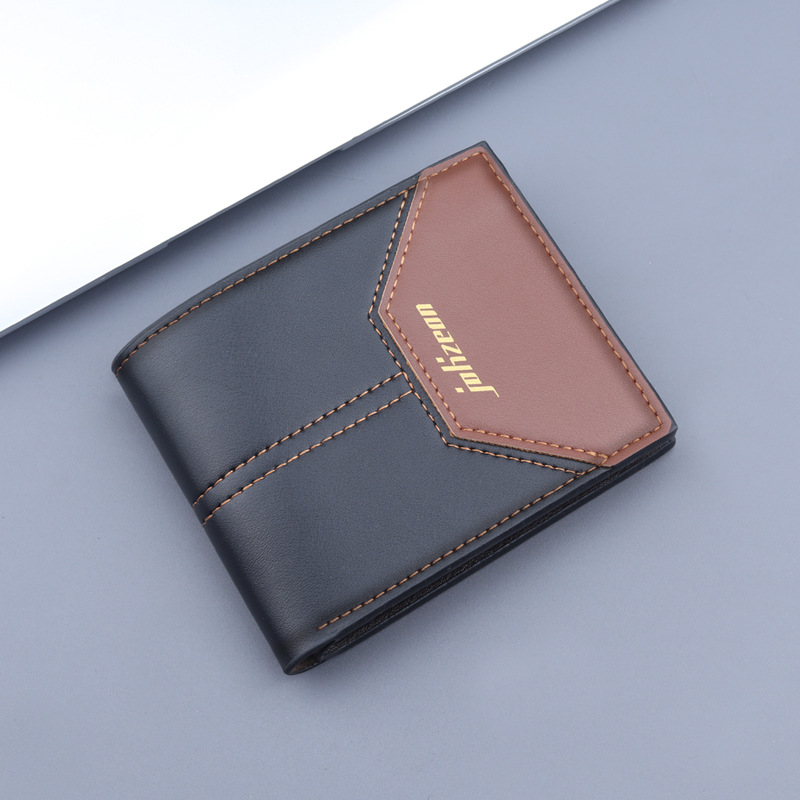 Cartera corta titular de la tarjeta de los hombres cartera corta integrada titular de la tarjeta de los hombres con cremallera cartera corta monedero de los hombres