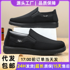 鞋子男休闲鞋跨境TEMU代发男鞋一脚蹬透气百搭单鞋软底舒适爸爸鞋