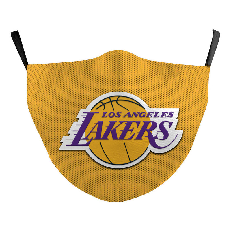 Máscara antipolvo de fútbol de la NFL impresa en 3D Baloncesto de la NBA Lakers Fire Brave Nuggets Impresión Máscara protectora 3D Fija Z