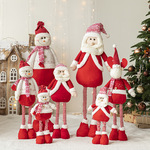 Рождественская красная телескопическая кукла, украшение, макет