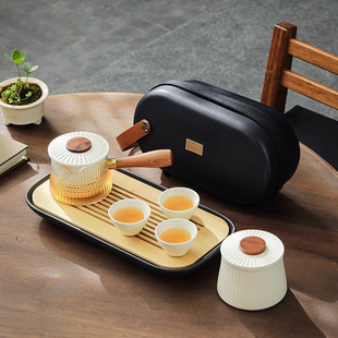 Kung Fu Tea Set Personal Special Japanese Side-handle Teapot One Pot Two Cups Home Office Tea suit Tea Table