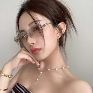 Retro sunglasses, glasses solar-powered, 2 carat, high-quality style, bright catchy style