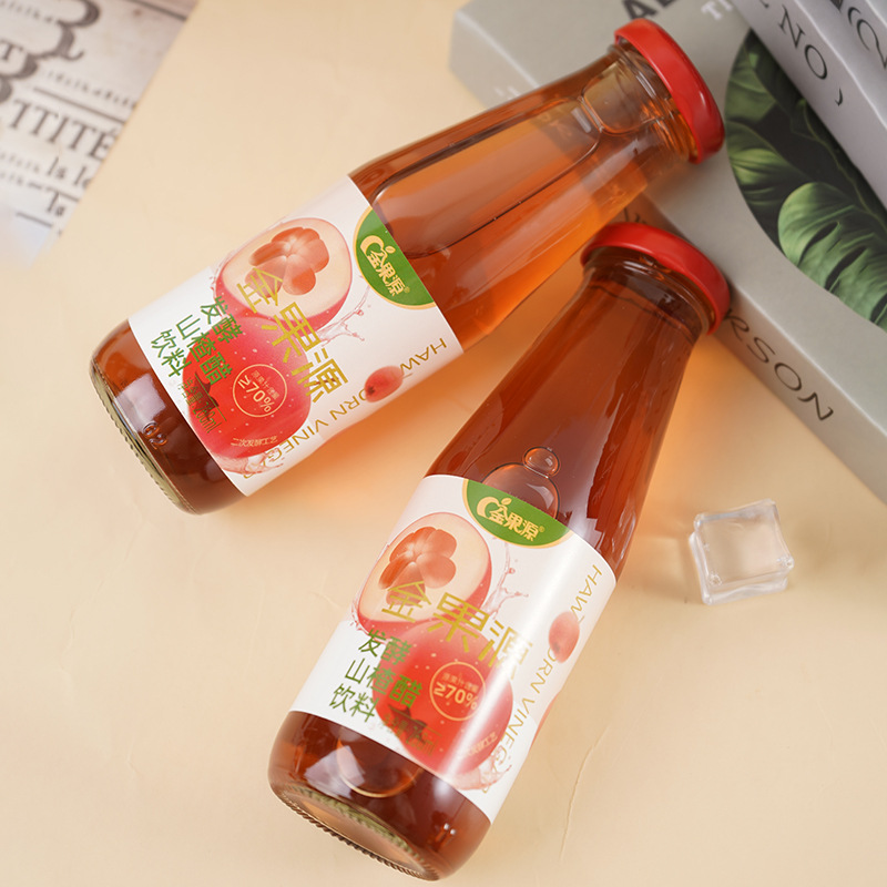 진궈위안 제조사 산사나무 식초 음료 260ml 소형병 발효 주스 한 박스 산사나무 식초 음료 도매
