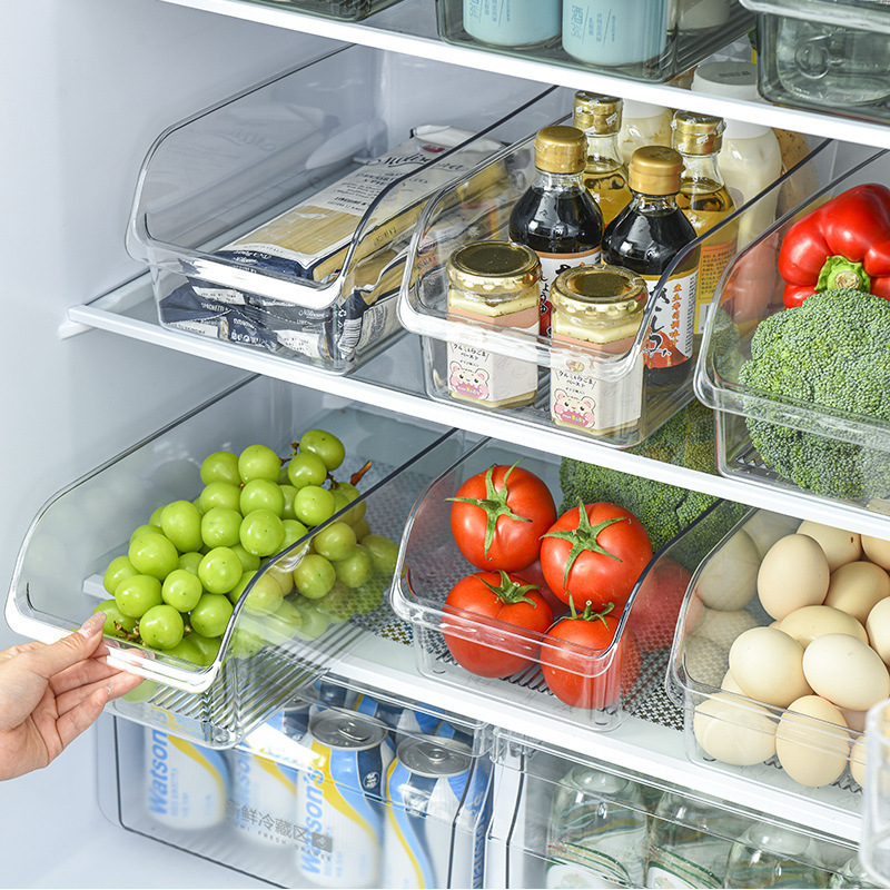 食品冷藏收纳盒食品级保鲜盒蔬菜水果冰箱储物盒厨房大容量整理盒|undefined