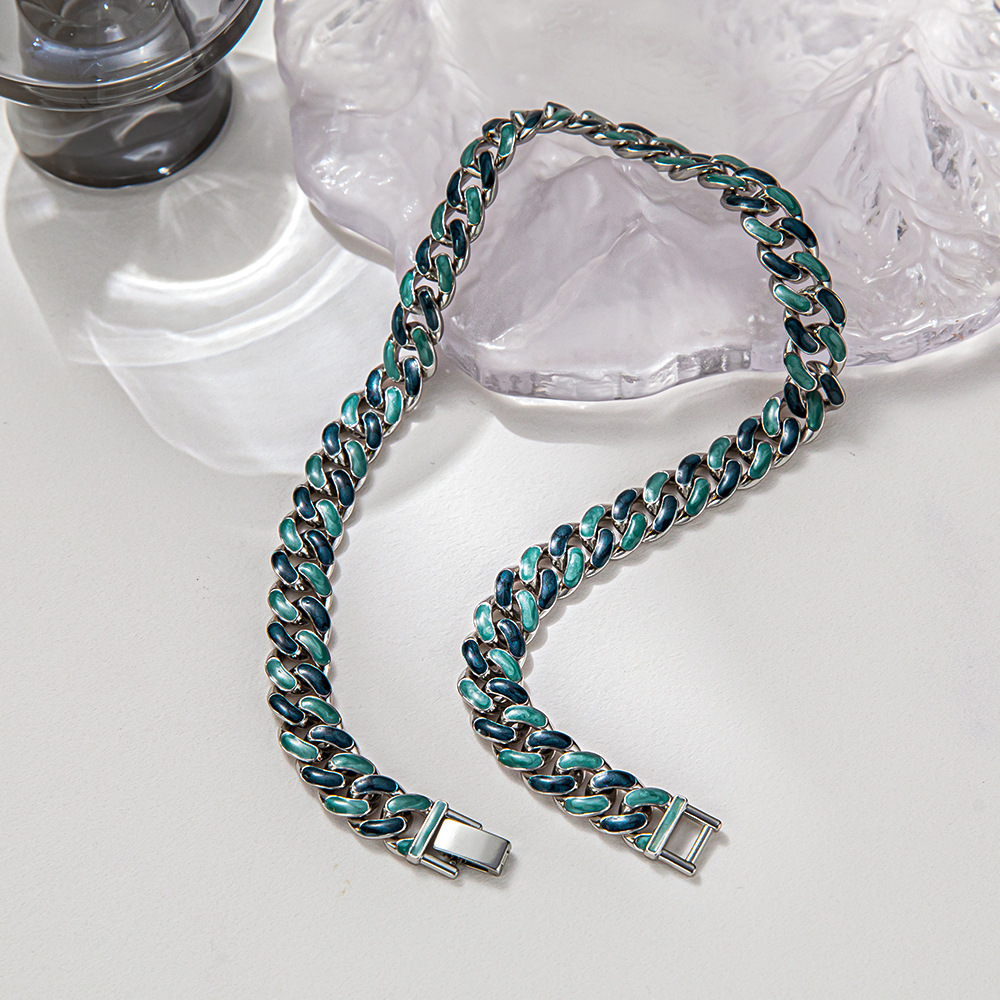 1 Piece Fashion Geometric Alloy Enamel Unisex Necklace