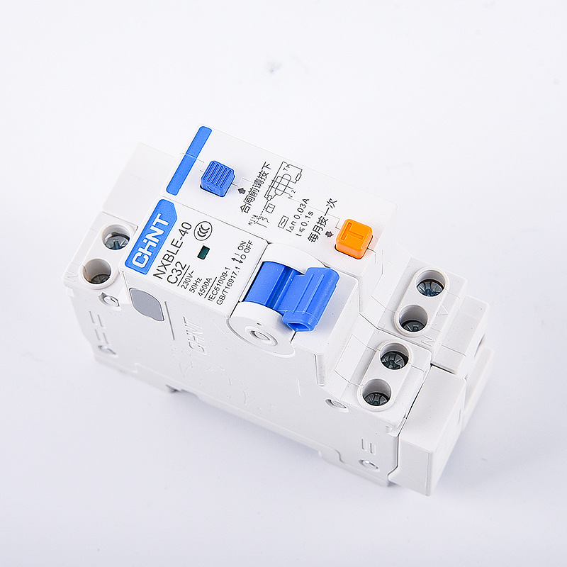 Chint Earth Leakage Circuit Breaker NXBLE-40 leakage switch 1P+N dual inlet dual outlet DPN leakage protector with air switch