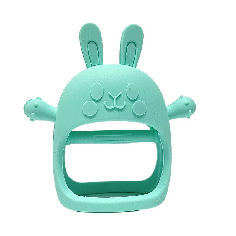 Силиконовый прорезыватель, cartoon rabbit, детский силикон для еды, игрушка-жвачка