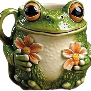 �羳�¿�Cute Frog Flower Mug�ɐ����ܻ��R�˱�