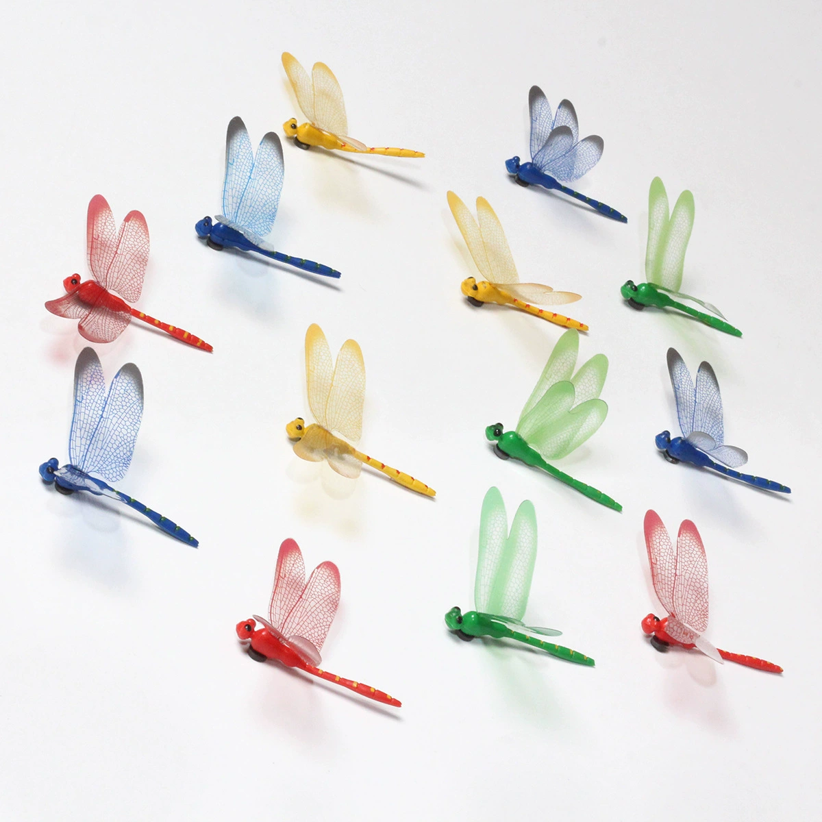 Оптовая Продажа с фабрики 8,5 см имитация стрекозы симуляция плагин стержень Стрекоза Украшение трехмерный магнит на холодильник стрекоза