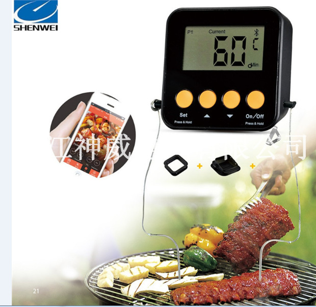 蓝牙温度计 食品温度计 探针温度计 电子温度计 远程操作