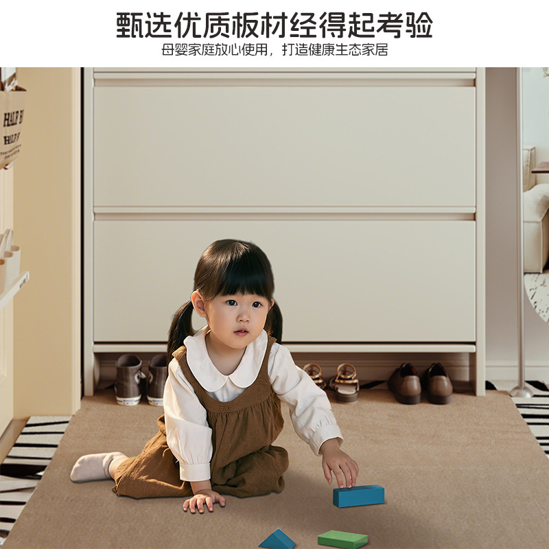 超薄鞋柜家用门口实木入户极薄小窄2025新款玄关翻斗17cm楼道鞋架|undefined