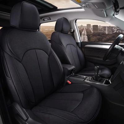 full-coverage car seat cushions, Modelə uyğun (Original) oturacaq örtükləri - mysterious-black-standard-edition-five-seater-linen-full-coverage-for-front-and-back-rows
