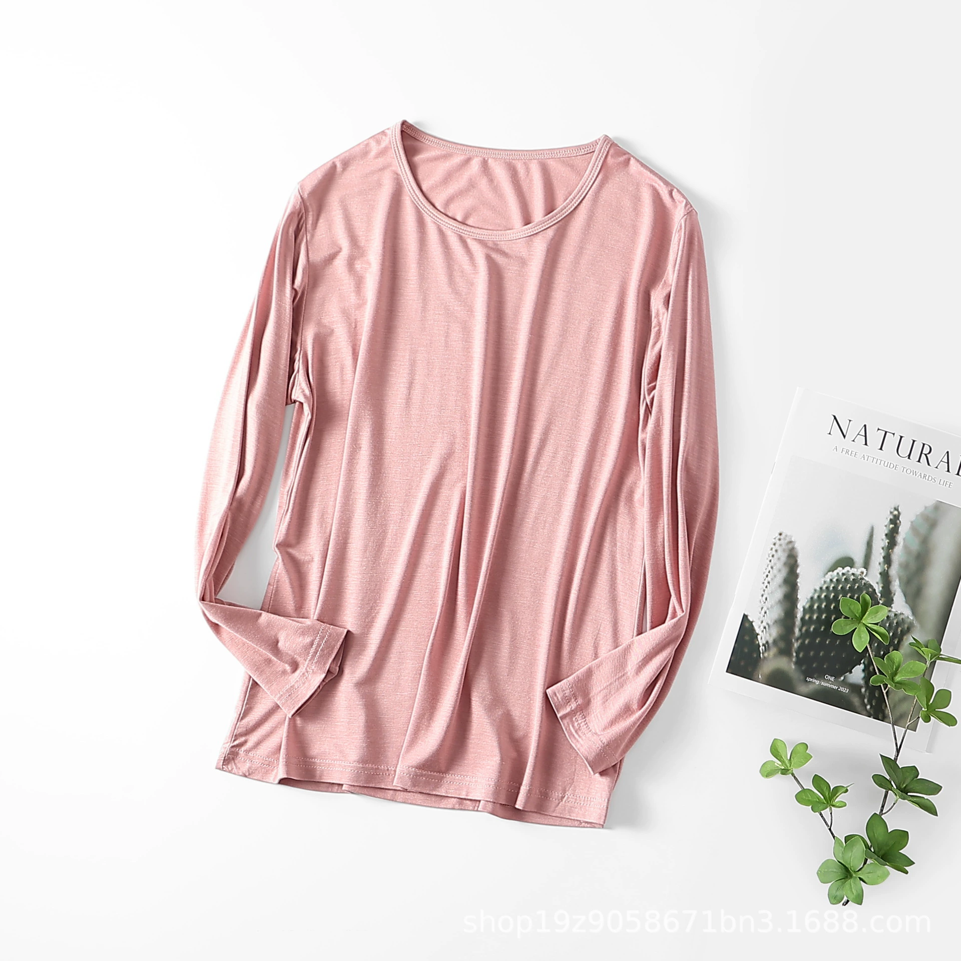 Женская весенняя и осенняя тонкая рубашка с длинными рукавами