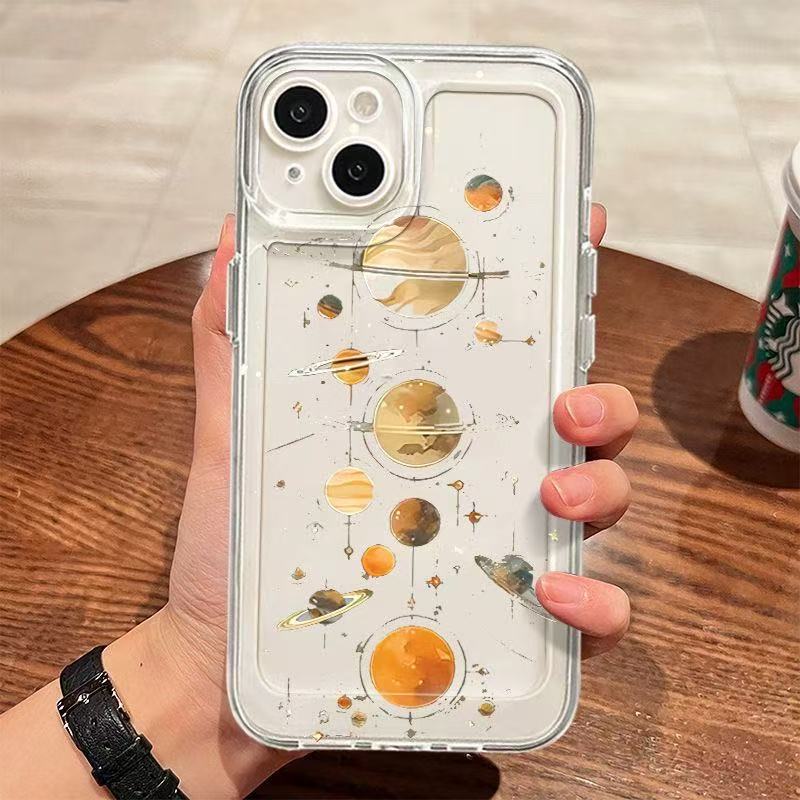 Interstellar Universe para iPhone 15promax funda para teléfono móvil Europa y América Apple 16 anti-caída 14pro1 3/12 nuevo