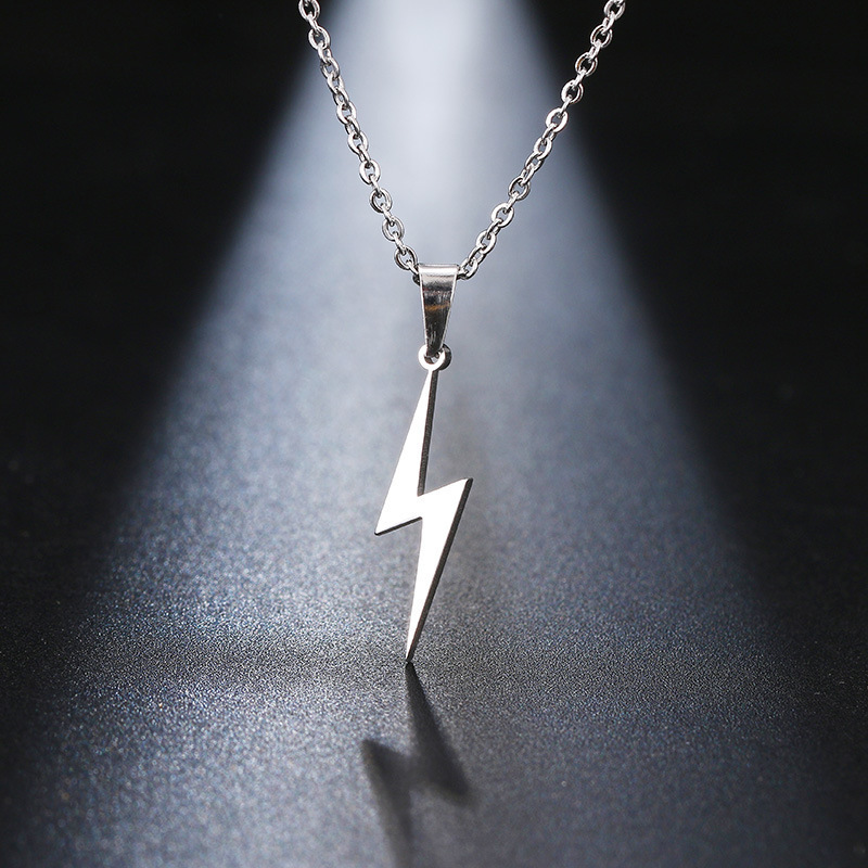 Streetwear Lightning 201 Stainless Steel Plating Valentine'S Day Women's Pendant Necklace display picture 3