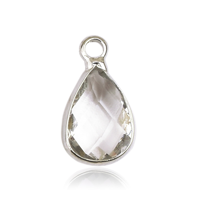 1g Weight Pendant Jewelry Making Type 8 * 14mm Jewelry Making Size Glass, Birthstone Inlay Material DIY Jewelry Accessories Classification 1 Piece Quantity Copper Material Water Droplets Pattern Inlay Design Casual, Simple Style Style 1 Piece 8 * 14mm Copper Glass Birthstone Water Droplets Pendant 13