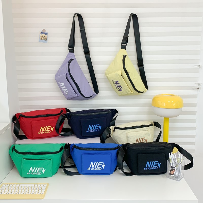 Deportes casuales para niños y niñas, bolsas de pecho de viaje al aire libre, bolsas de cintura para niños de gran capacidad, bolsas coreanas, nuevos bolsos de cintura para niños