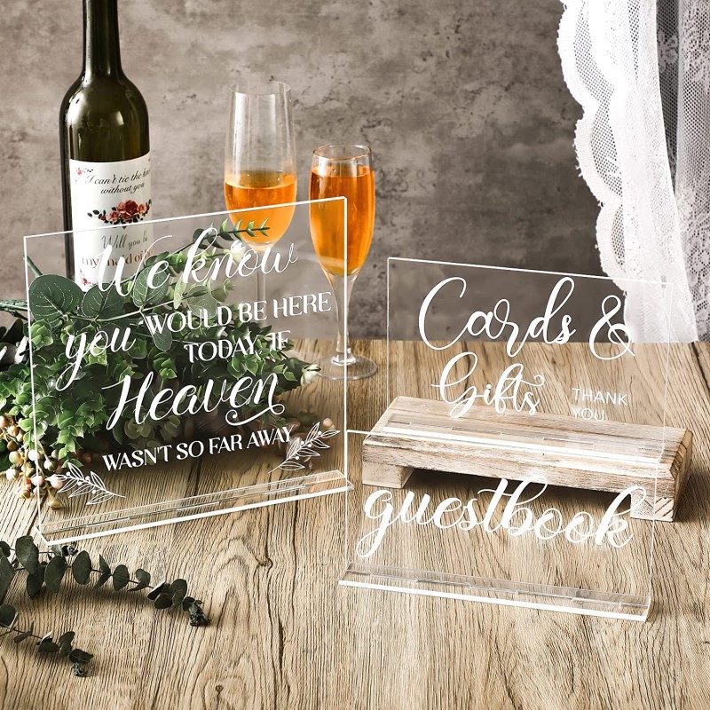 亚克力席位卡婚礼桌卡 餐桌菜单标牌DIY派对聚会桌牌