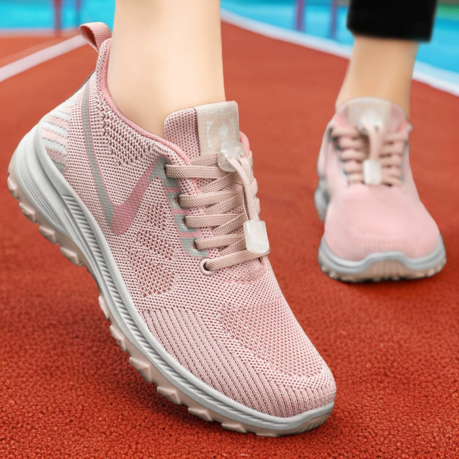 Женские прогулочные кроссовки, новые дышащие спортивные туфли из сетки, легкие туфли для путешествий на мягкой подошве, модные и универсальные повседневные туфли оптом