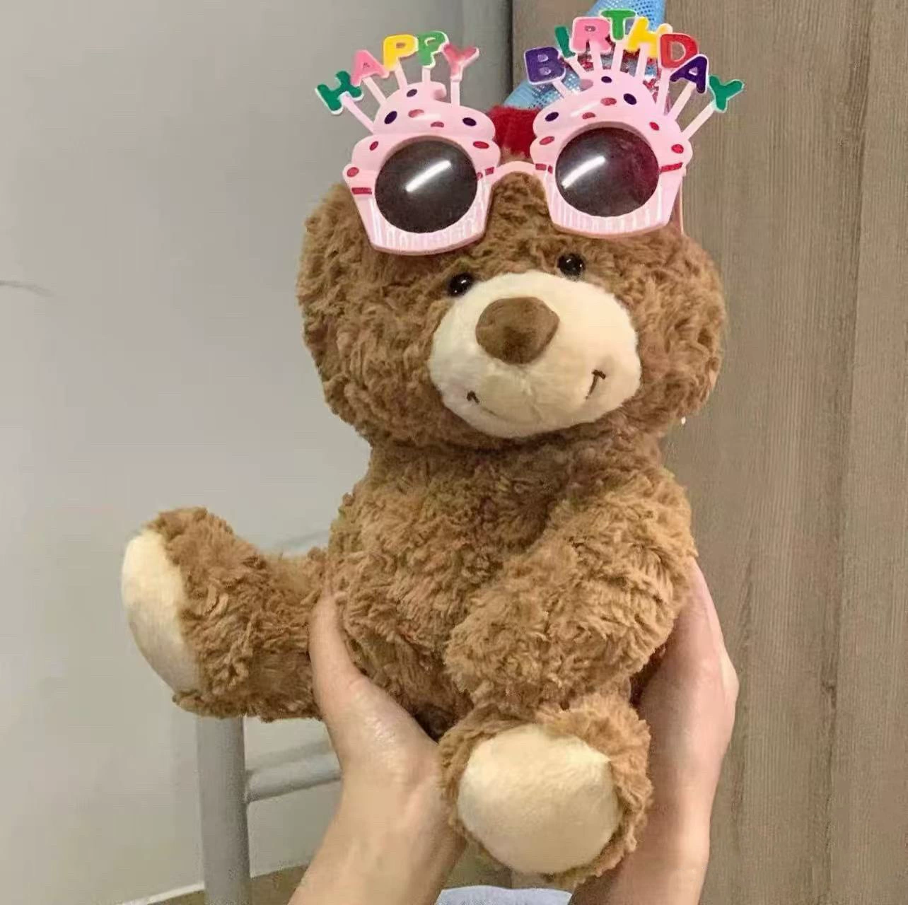 Плюшевая игрушка, милая кукла, подарок на день рождения, с небольшими медвежатами