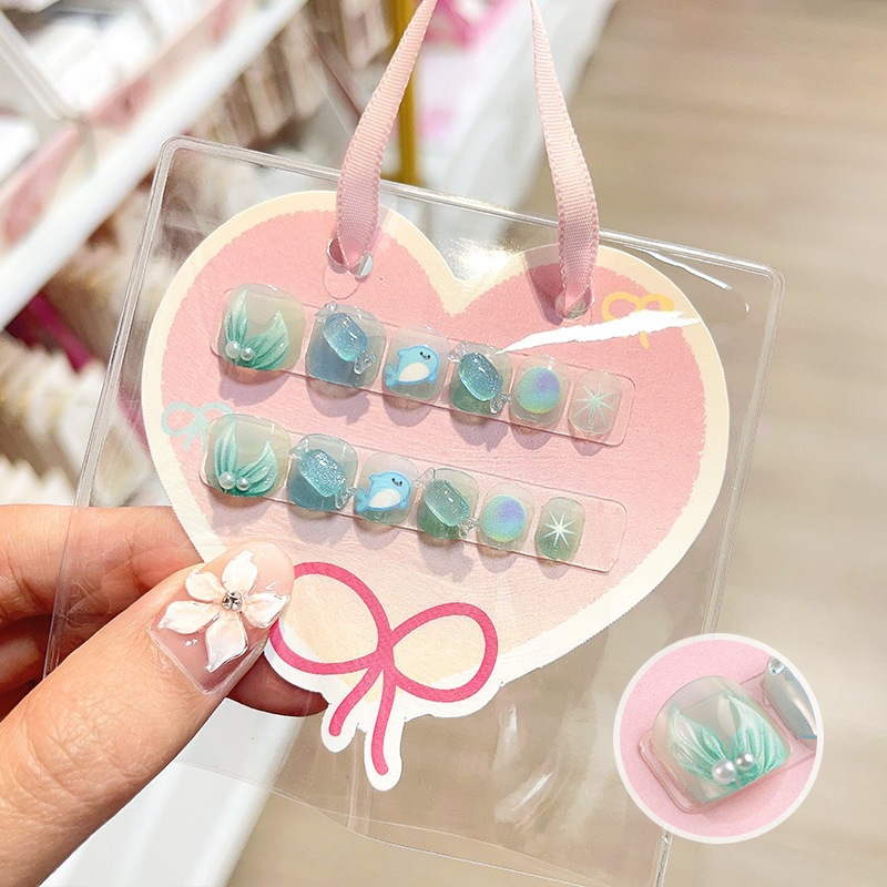 Niños parches de uñas super lindas chicas lindas usan pegatinas de dibujos animados de uñas seguras desmontables parches de uñas al por mayor image 35