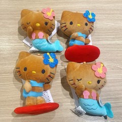 50周年スリーリオーハワイ黒皮マーメイドKT黒皮サーフキャット水着ストラップぬいぐるみストラップ