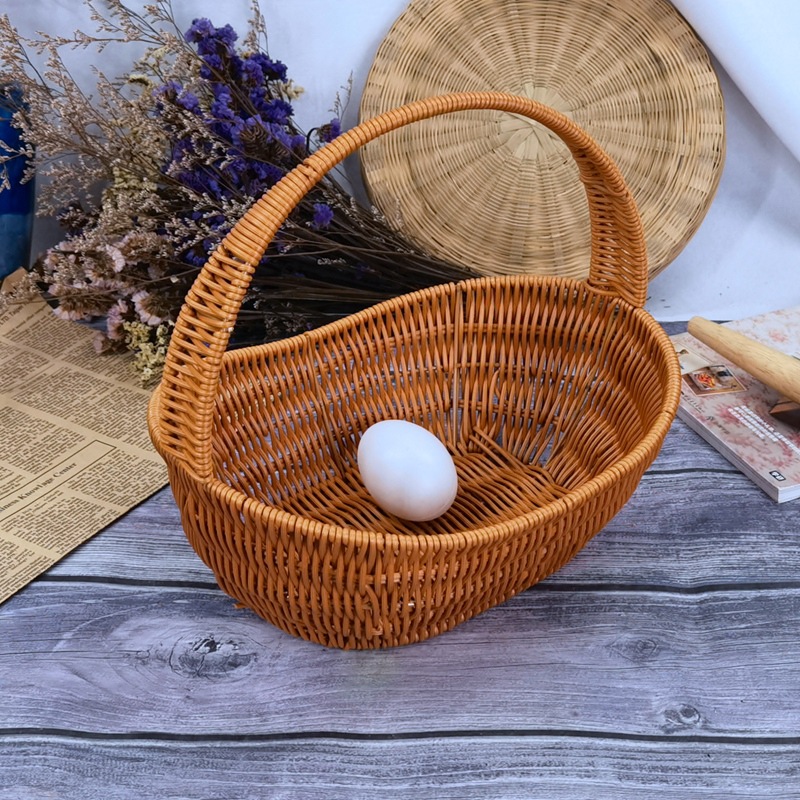 Watermelon basket storage vegetable display basket fruit display basket snack basket storage basket fruit basket rattan basket flower basket