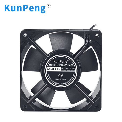 Factory customized 120*120*25mm LED display 12cm fan 220v 12025 ball cooling fan