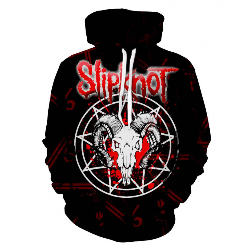 New Slipknot Slipknot New Wave Metal Rock Commemorative 3D Digital Printed Hooded Sweatshirt