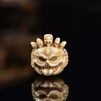 Xizang-Style Carved One-Eyed Monster Zərgərlik ara hissələri - number-2