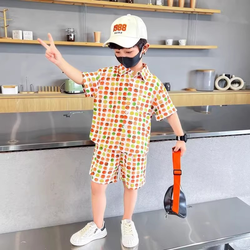 Silk summer shirt for boys