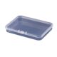 Cross-border wholesale small size flat transparent PP10.0 rectangular box bead parts diy material storage box can be labeled
