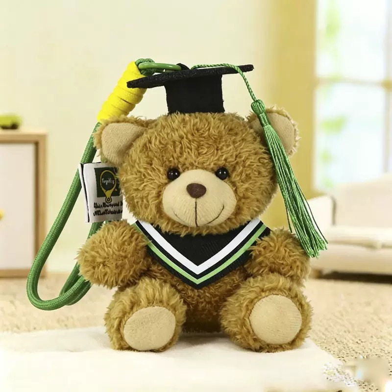 Temporada de graduación osos de peluche muñecas uniformes colgantes regalo de estudiantes Teddy Bear adorable recuerdos de graduación