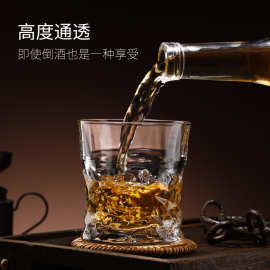 威士忌酒杯家用欧式水晶玻璃杯洋酒杯创意ins风