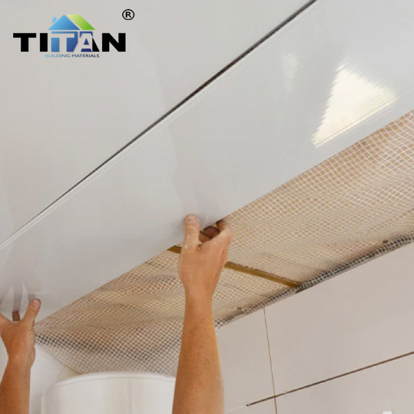 Techo de techo de grano de madera de estilo moderno chino fuelle de PVC