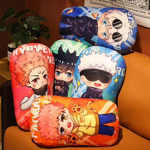 2D Animation Spell Return Peripheral Pillow Gojo Wuhu Stick Yuhito Plush Doll Wholesale