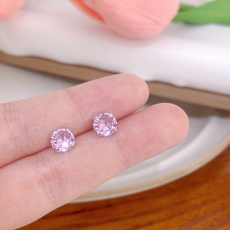 Women's Gender Plating Design 1 Pair Simple Style Geometric Plating Zircon Ear Studs